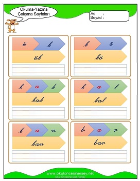 B sesi Çalışma Sayfaları
